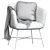 Sleek Jysk Fausing Armchair 3D model small image 5