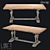 LoftDesign Dining Table: Modern Wood 60652 3D model small image 1