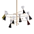 Elegant Flipper Chandelier - Marco and Giulio Mantellassi 3D model small image 1