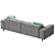 ITS KAZA Sofa: Compact, Stylish, Spacious 3D model small image 4