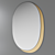 Plateau M Oval Wall Mirror 3D model small image 1