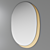 Plateau M Oval Wall Mirror 3D model small image 2