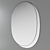 Plateau M Oval Wall Mirror 3D model small image 3