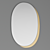 Plateau M Oval Wall Mirror 3D model small image 5