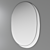 Plateau M Oval Wall Mirror 3D model small image 6