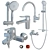 GROHE BauLoop Faucet Set: Innovative Design & Superior Functionality 3D model small image 1