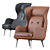 Jaime Hayon RO JH2 Leather Chair 3D model small image 2