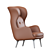 Jaime Hayon RO JH2 Leather Chair 3D model small image 3