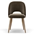 Sleek Barrel Dining Chair 3D model small image 3