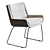 Modern Naughtone Hush Low Chair 3D model small image 2