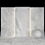 Alda White Stone: Elegant & Versatile Slabs and Tiles 3D model small image 1