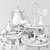 Sweet Delight: Cake, Cupcake, Muffin & More 3D model small image 2