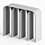 Elegant Silver Arch Console 3D model small image 2