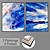 Artistic Wall Paintings Set: Collection 3156 3D model small image 1