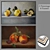 Modern Wall Art Set with 2 Paintings 3D model small image 1
