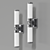 Feiss Payne2 Bath: Contemporary Chrome & Glass Bathroom Sconce 3D model small image 2