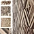 Panel Wood Rail Angle N1 - High-Quality Textured Geometry for 3D Rendering 3D model small image 2