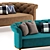 Luxury Modern Sofa 3D model small image 2