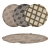 Round Carpets Set: Versatile Designs for Stunning Renders 3D model small image 1