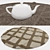 Round Carpets Set: Versatile Designs for Stunning Renders 3D model small image 3