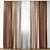 Elegant Curtain Model with Textures 3D model small image 1