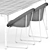 Sleek Outdoor Combo: Gigi II Armchair & Mirto Outdoor Table 3D model small image 5