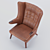 Bear-Paw Leather Armchair - Hans Wagner 3D model small image 5