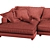 Belmont L Sofa: Sleek and Spacious 3D model small image 5