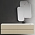 Edone Vanity Set with Integrated Sink - NIK 006 3D model small image 1
