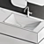 Edone Vanity Set with Integrated Sink - NIK 006 3D model small image 4