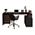 Workplace 014: Modern Office Furniture 3D model small image 3