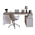 Workplace 014: Modern Office Furniture 3D model small image 4