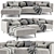 BoConcept Modena Chaise Longue: Sleek and Stylish Comfort 3D model small image 1