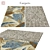 Luxury Poly Rug 79x79: Quilted Comfort 3D model small image 1