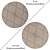Variety Round Carpets Set 3D model small image 2