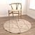 Variety Round Carpets Set 3D model small image 4