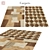  Vibrant Floral Rug: 3 888 Polys, 4 004 Vets 3D model small image 1