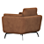 Sleek Modern Amsterdam Chair 3D model small image 4