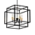 Kichler Taubert 18" Steel Cube Pendant 3D model small image 1