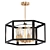 Bronze 6-Light Ceiling Light 3D model small image 1
