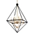 Elegant Louvre 8-Light Foyer Pendant 3D model small image 1