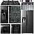 Neff Appliance Collection: Gas Cooktop, Refrigerator, Coffee Machine, Oven, Hood 3D model small image 6