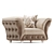 Golden Comfort Armchair: Scarlett Gold 3D model small image 6