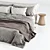 Luxury Linen Bedding Set - Enhanced Comfort 3D model small image 2