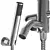 Cisal Xion Inox Single Lever Bath Mixer with Shower Set 3D model small image 2