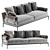 B&B Italia Atoll Sofa: Modern Luxury and Superior Comfort 3D model small image 1