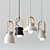 Elegant Minimalist Pendant Light 3D model small image 1