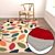 Luxury Carpet Set: High-Quality 3D Textured Carpets 3D model small image 5