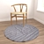 6-Piece Round Carpets Set 3D model small image 4