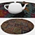 Round Rugs Set 241: Versatile and Stylish 3D model small image 3